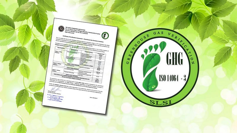 Greenhouse gas Emissions Certificate